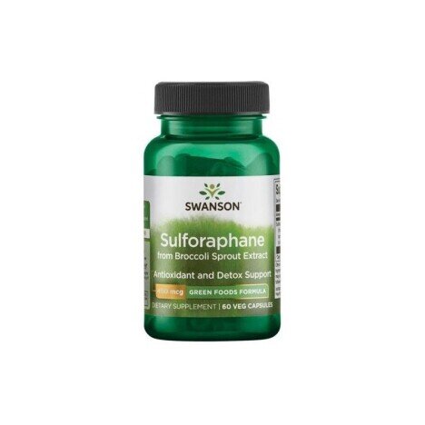 Swanson Sulforaphane din Broccoli Sprout Extract, 400mcg - 60 Capsule